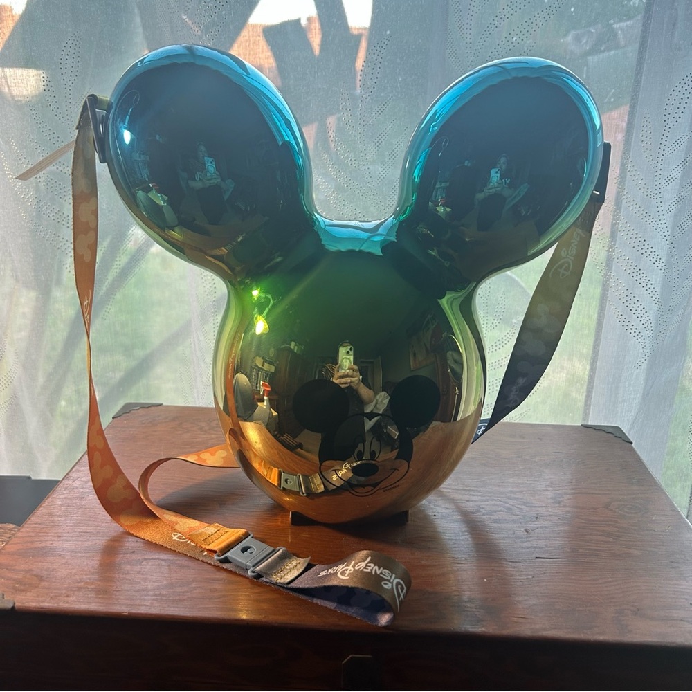 Disney Parks Metallic Balloon Mickey Mouse Ombre Popcorn Bucket